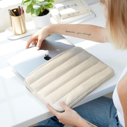 ZORBES® Waterproof Laptop Bag 14.1 inches Travel Cute Puffy Soft Plush Lining Anti-Scratch Women 2PCS ZORBES® Waterproof Laptop Bag 14.1 inches Travel Cute Puffy Soft Plush Lining Anti-Scratch Women 2PCS